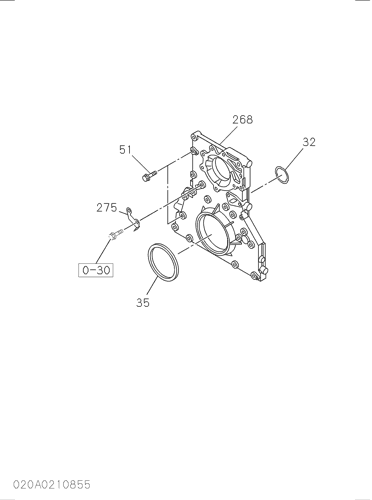 020- TIMING GEAR CASE AND