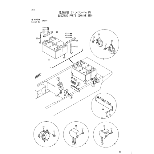 ELECTRIC PARTS (ENGINE BED)
