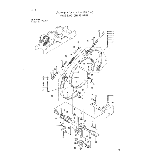 BRAKE BAND (THIRD DRUM)
