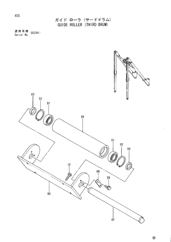 GUIDE ROLLER (THIRD DRUM)