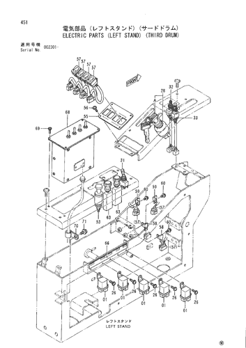 ELECTRIC PARTS (LEFT STAND) (THIRD DRUM)