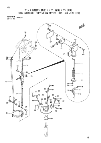 HOOK OVERHOIST PREVENTION DEVICE (JIB, AUX.JIB) [EU]