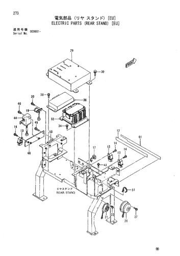 ELECTRIC PARTS (REAR STAND) [EU]