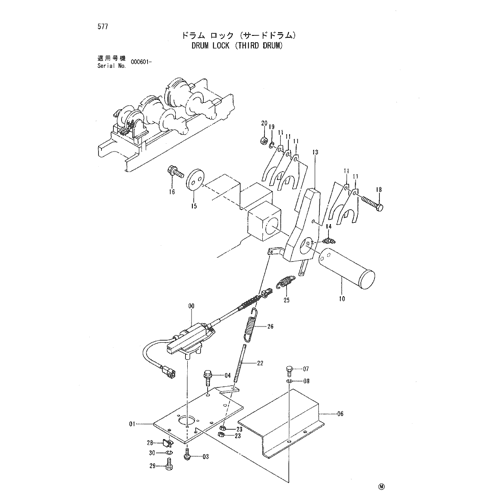 DRUM LOCK (THIRD DRUM)