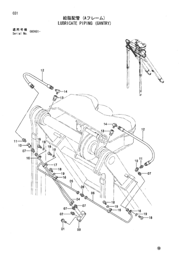 LUBRICATE PIPING (GANTRY)