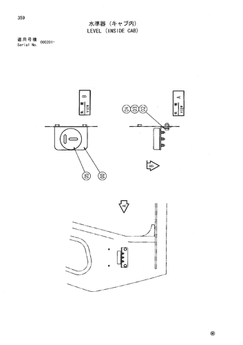 LEVEL (INSIDE CAB)