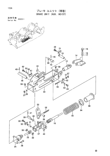 BRAKE UNIT (AUX. HOIST)