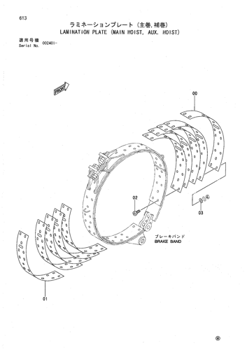 LAMINATION PLATE (MAIN HOIST, AUX. HOIST)