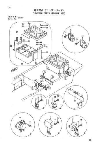 ELECTRIC PARTS (ENGINE BED)