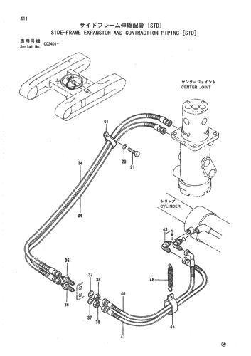 SIDE-FRAME EXPANSION AND CONTRACTION PIPING [STD]