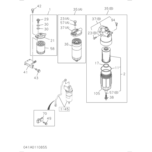 041- FUEL FILTER AND
