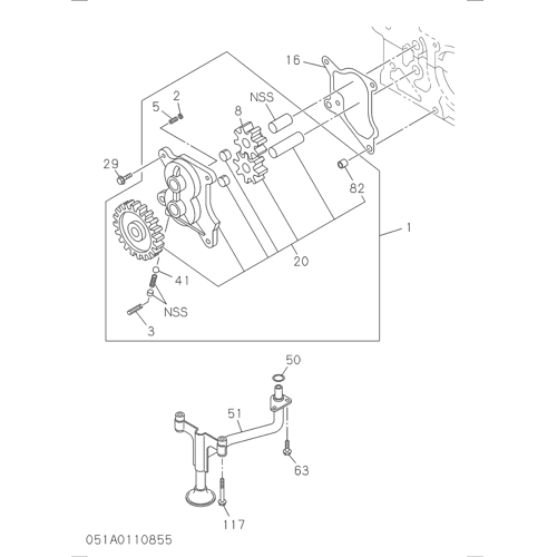 051- OIL PUMP AND OIL
