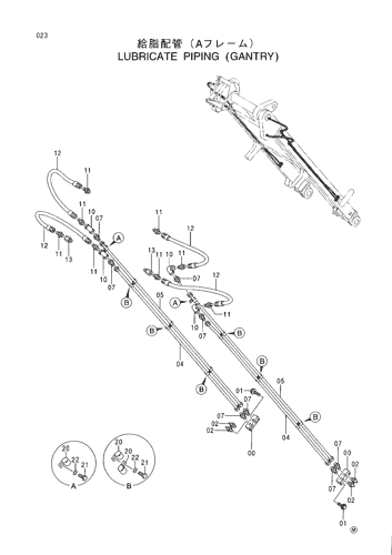 LUBRICATE PIPING (GANTRY)