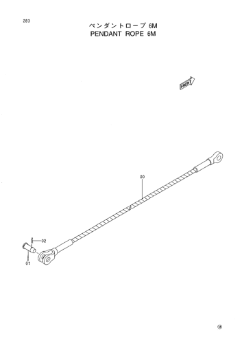 PENDANT ROPE 6M