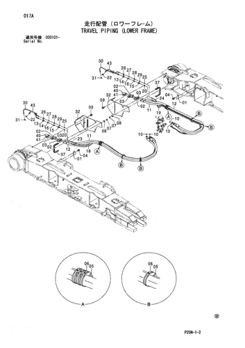 TRAVEL PIPING (LOWER FRAME)