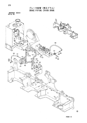 BRAKE PIPING (THIRD DRUM)