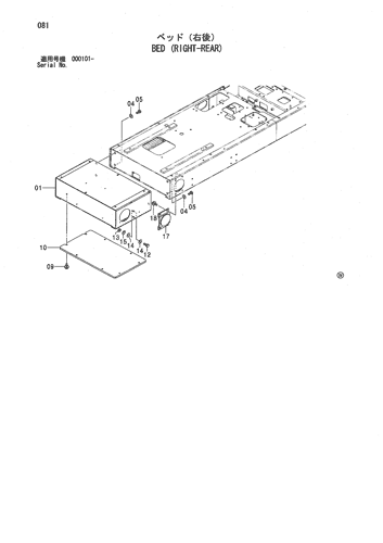 BED (RIGHT-REAR)