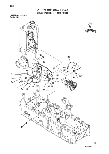 BRAKE PIPING (THIRD DRUM)