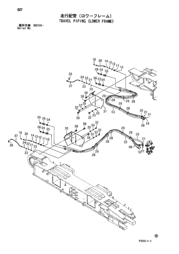 TRAVEL PIPING (LOWER FRAME)