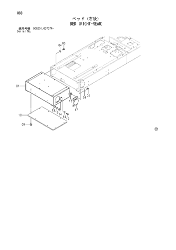 BED (RIGHT-REAR)