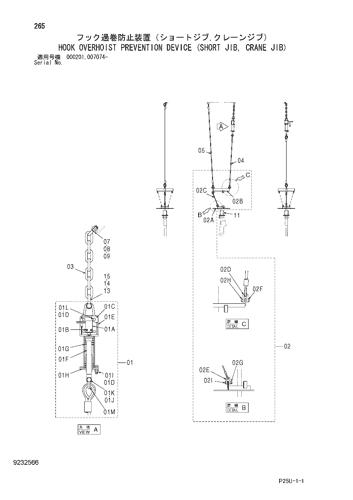 HOOK OVERHOIST PREVENTION DEVICE (SHORT JIB, CRANE JIB)