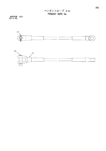 PENDANT ROPE 6m