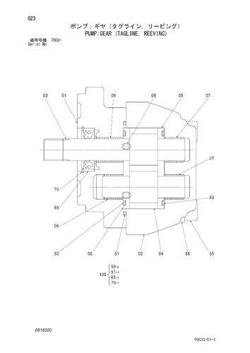 PUMP;GEAR (TAGLINE, REEVING)