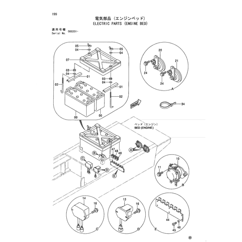ELECTRIC PARTS (ENGINE BED)