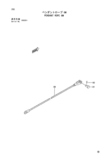 PENDANT ROPE 6M