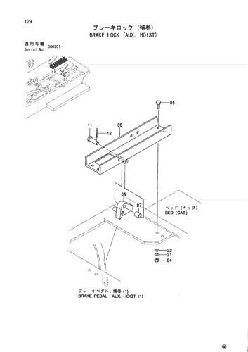 BRAKE LOCK (AUX. HOIST)