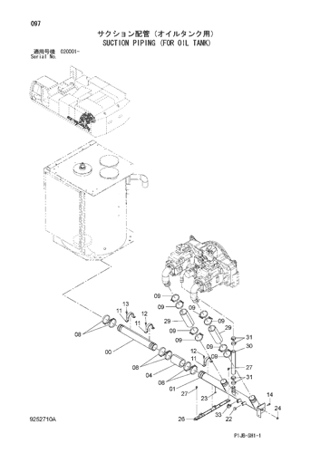 SUCTION PIPING (FOR OIL TANK)