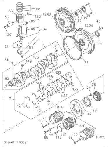 015- CRANKSHAFT,PISTON AND