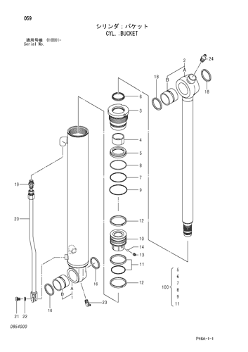 CYL.;BUCKET