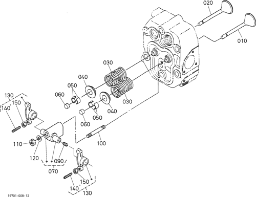 VALVE AND ROCKER ARM