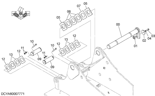 BOOM FOOT PIN (ML CRANE)