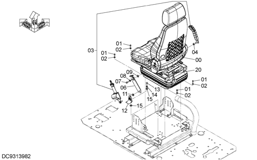AIR-SUSPENSION SEAT PARTS (WITH HEATER)