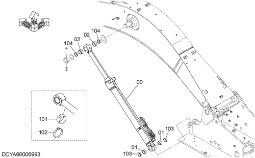 BOOM CYLINDER (L)(ML CRANE)