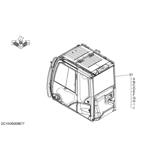 CAB (MOBILE COMMUNICATIONS)(WITH UPPER AND LOWER FRONT GUARD)