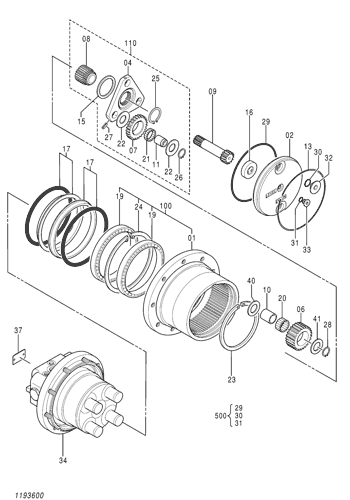 MOTOR;OIL (TRAVEL)