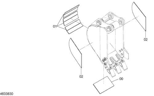 BUCKET REINFORCEMENT PARTS (BUCKET 0.055m3)(JIS 94)