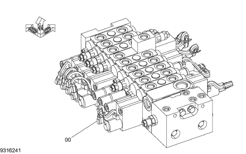 HYDRAULIC SYSTEM CONTROL VALVE (WITH AUX. PORT)