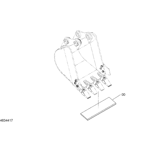 TOOTH PLATE (BUCKET 0.090m3)(JIS 94)