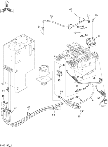 HYDRAULIC SYSTEM PILOT PIPING (1-2)