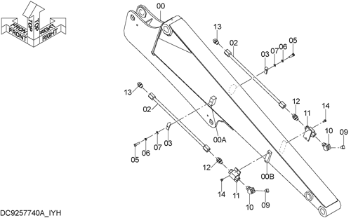 EXTRA PIPING (ARM 1.72m)
