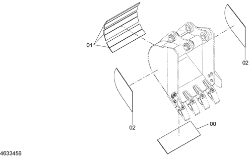 BUCKET REINFORCEMENT PARTS (BUCKET 0.090m3)(JIS 94)