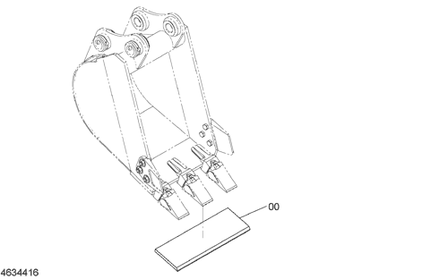 TOOTH PLATE (BUCKET 0.080m3)(JIS 94)