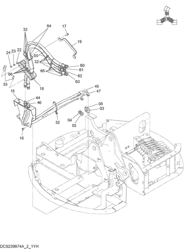 HYDRAULIC SYSTEM MAIN PIPING (2)