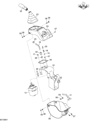 CANOPY (FLOOR) CONSOLE (R)