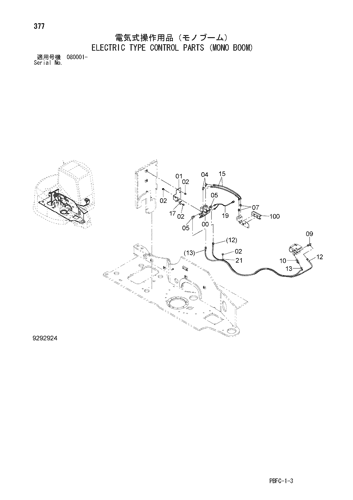 ELECTRIC TYPE CONTROL PARTS (MONO BOOM)