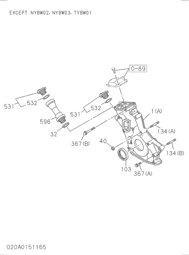 020- TIMING GEAR CASE AND